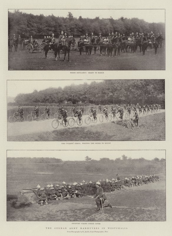 The German Army Manoeuvres in Westphalia by English Photographer