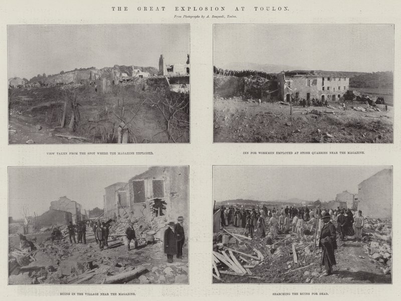The Great Explosion at Toulon by English Photographer