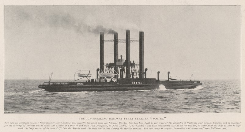 The Ice-Breaking Railway Ferry Steamer Scotia by English Photographer