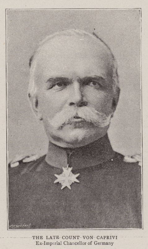 The Late Count von Caprivi by English Photographer