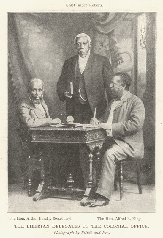 The Liberian Delegates to the Colonial Office by English Photographer