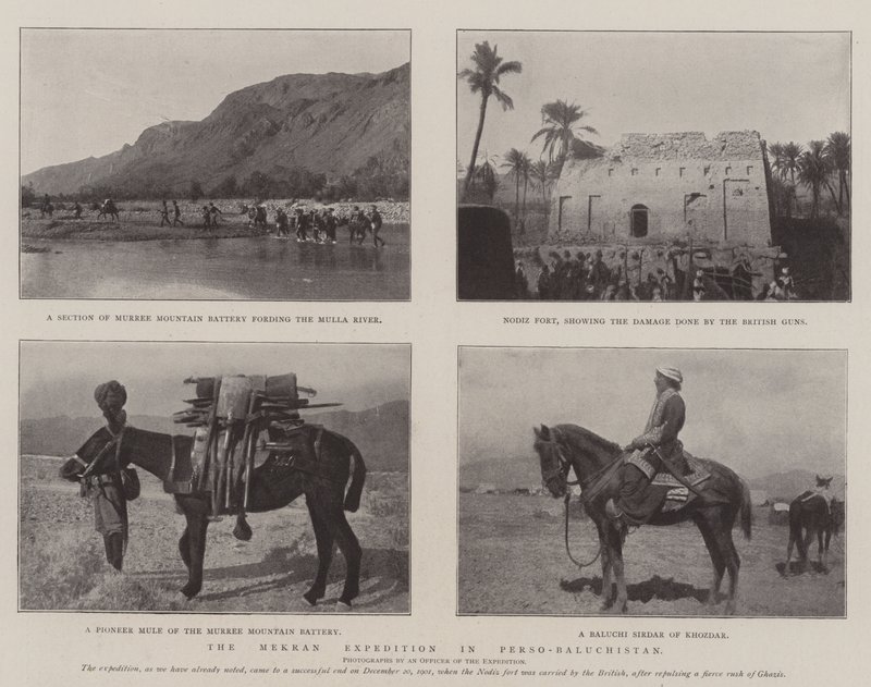 The Mekran Expedition in Perso-Baluchistan by English Photographer