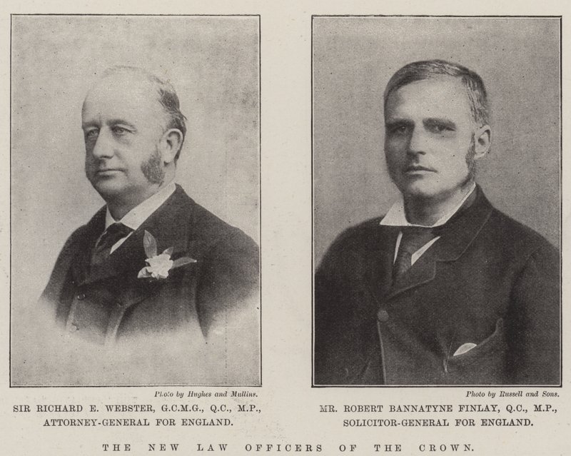 The New Law Officers of the Crown by English Photographer