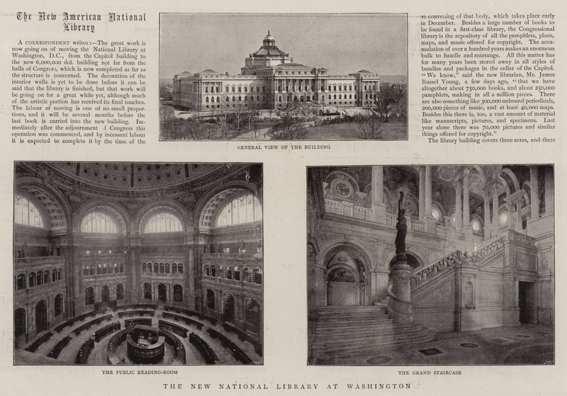 The New National Library at Washington by English Photographer