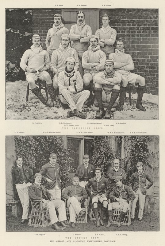 The Oxford and Cambridge Universities Boat-Race by English Photographer