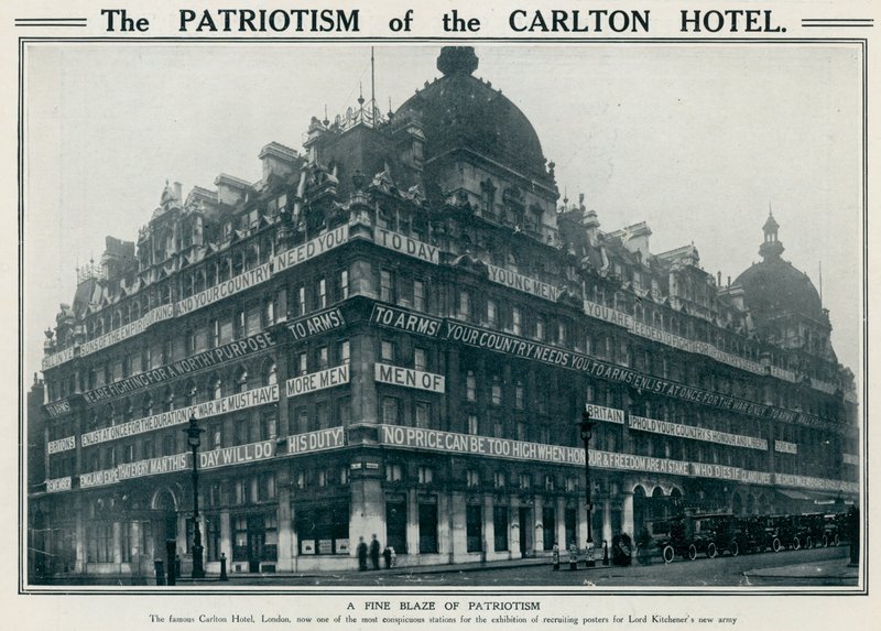 The Patriotism of the Carlton Hotel by English Photographer