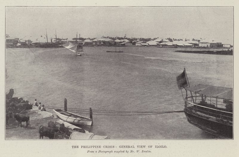 The Philippine Crisis, General View of Iloilo by English Photographer