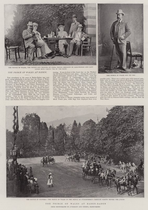 The Prince of Wales at Baden-Baden by English Photographer