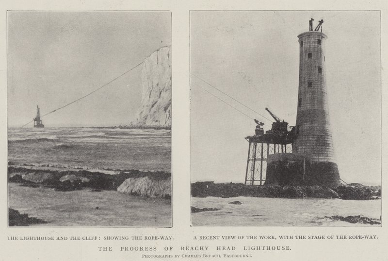 The Progress of Beachy Head Lighthouse by English Photographer
