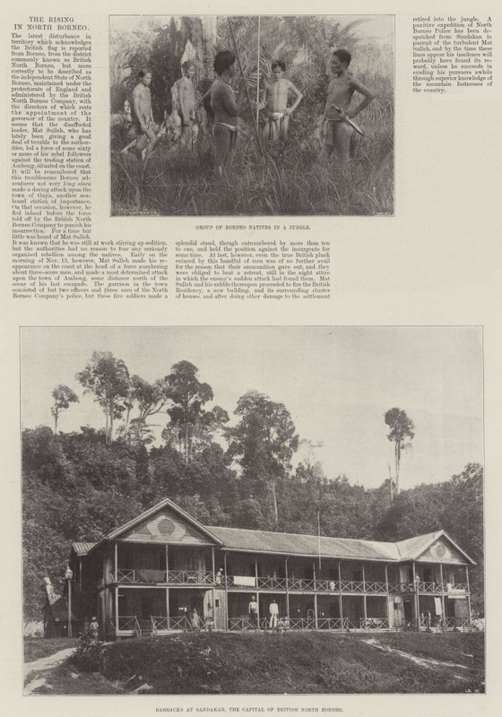 The Rising in North Borneo by English Photographer