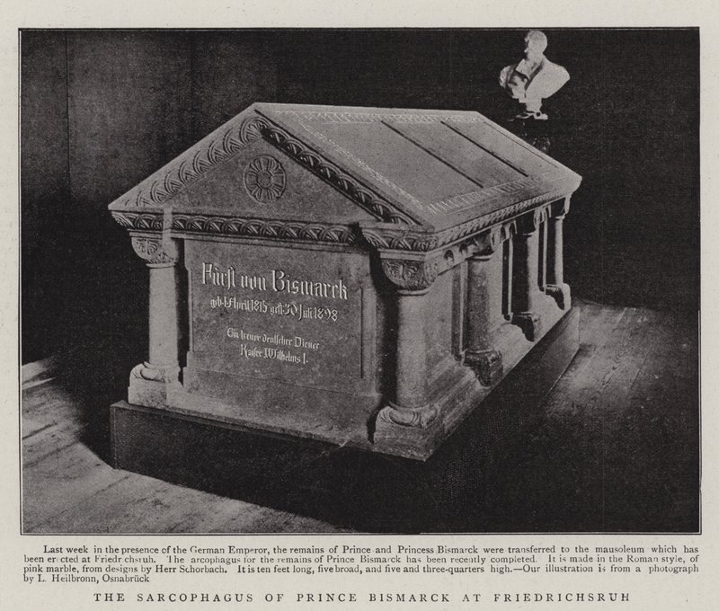 The Sarcophagus of Prince Bismarck at Friedrichsruh by English Photographer