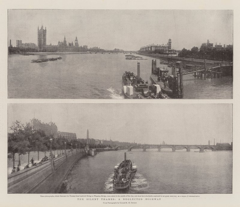 The Silent Thames, a Neglected Highway by English Photographer