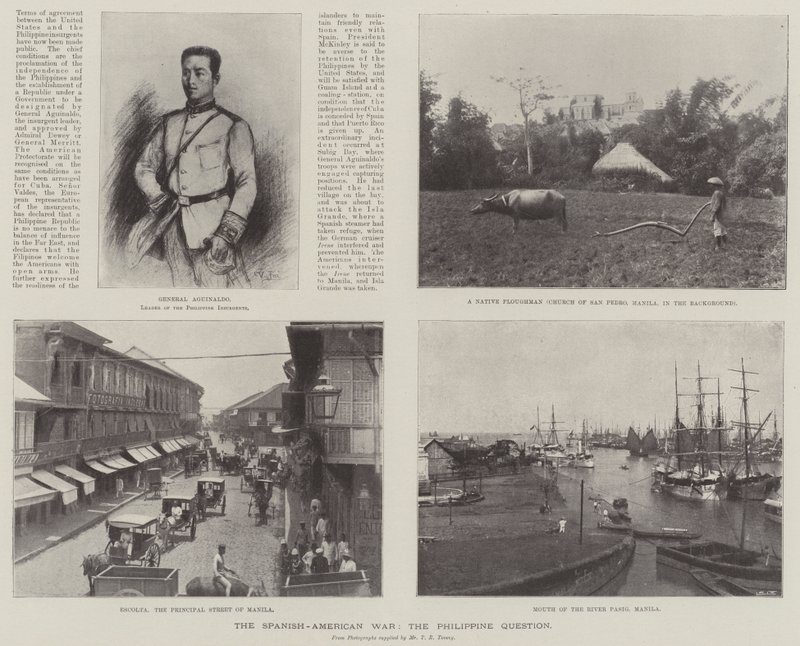 The Spanish-American War, the Philippine Question by English Photographer