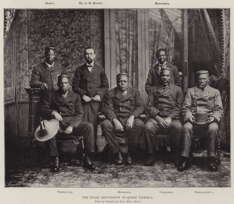 The Swazi Deputation to Queen Victoria by English Photographer