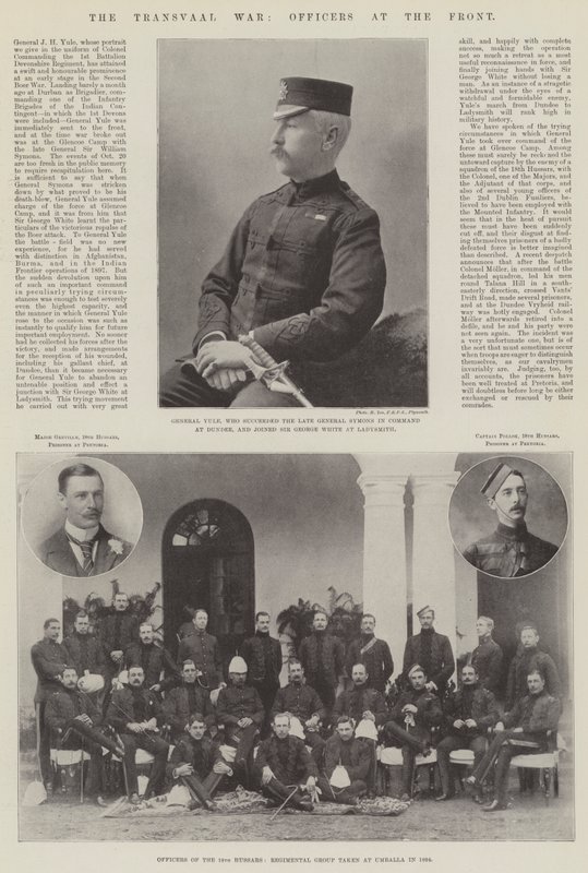 The Transvaal War, Officers at the Front by English Photographer