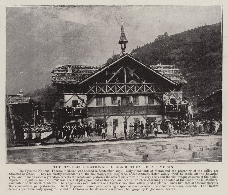 The Tyrolese National Open-Air Theatre at Meran by English Photographer
