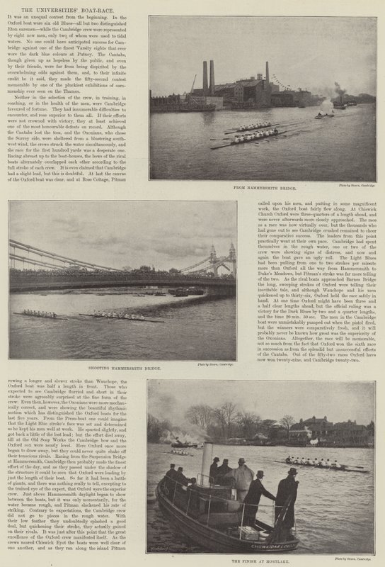 The Universities Boat-Race by English Photographer