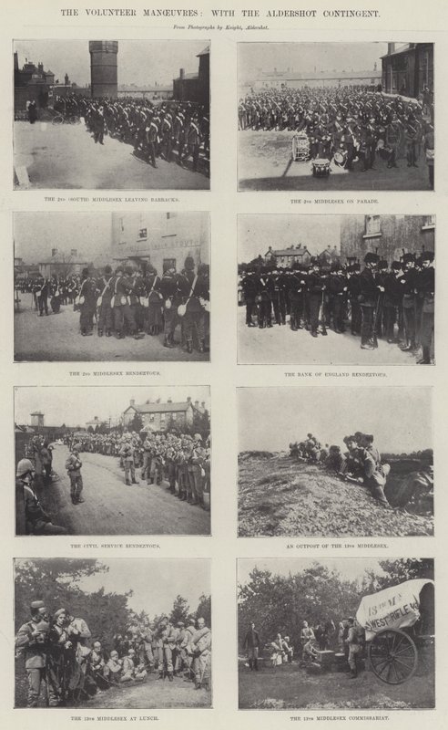 Volunteer Manoeuvres, with the Aldershot Contingent by English Photographer