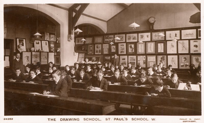 The drawing school of St Pauls School by English Photographer