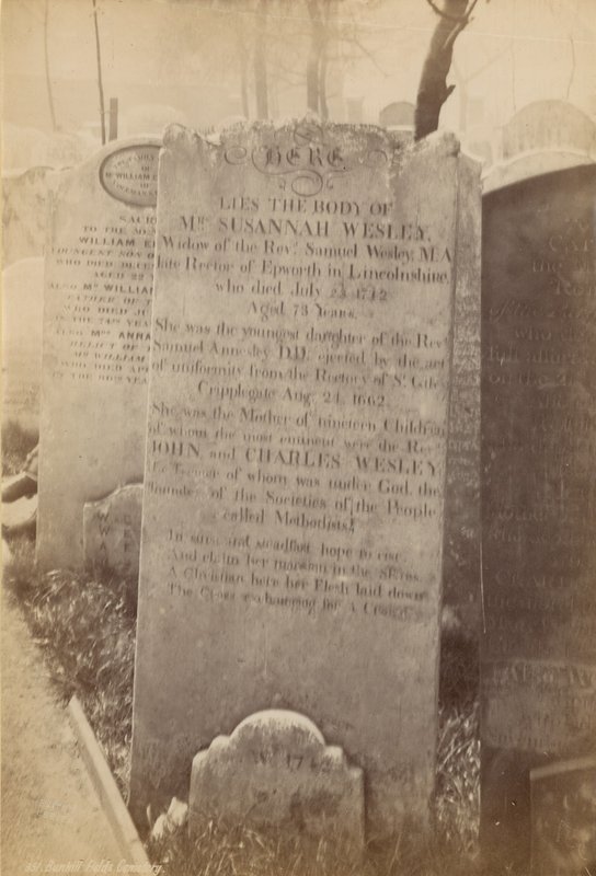 The Grave of Susannah Wesley by English Photographer