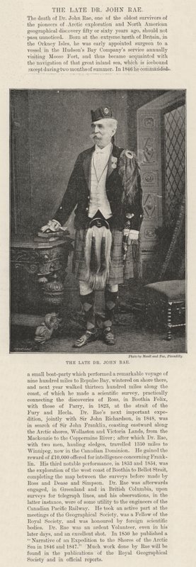 The late Dr John Rae by English Photographer