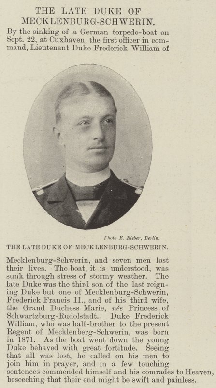 The Late Duke of Mecklenburg-Schwerin by English Photographer