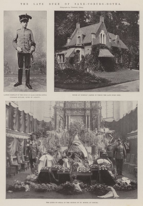 The Late Duke of Saxe-Coburg-Gotha by English Photographer