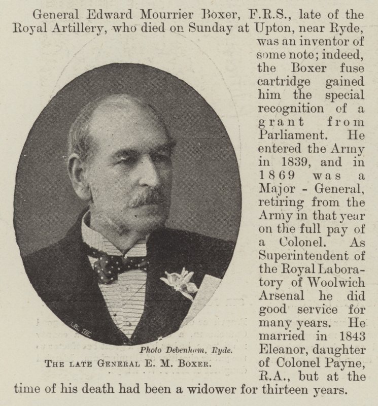 The Late General E M Boxer by English Photographer
