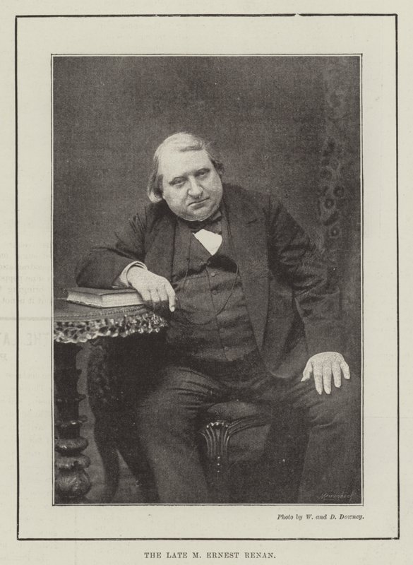 The late M Ernest Renan by English Photographer