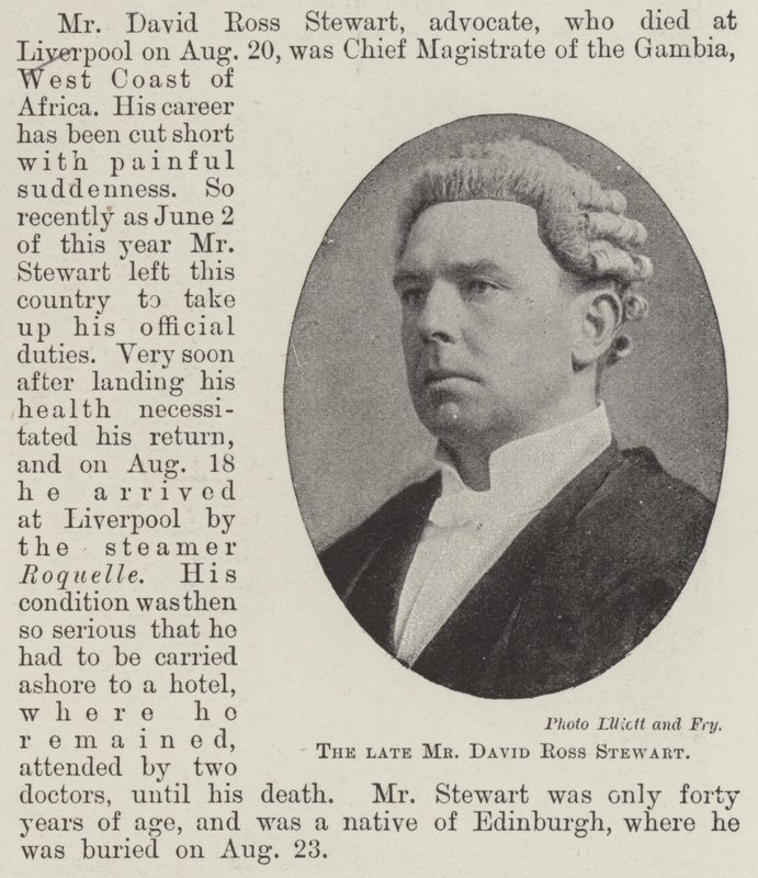 The Late Mr David Ross Stewart by English Photographer