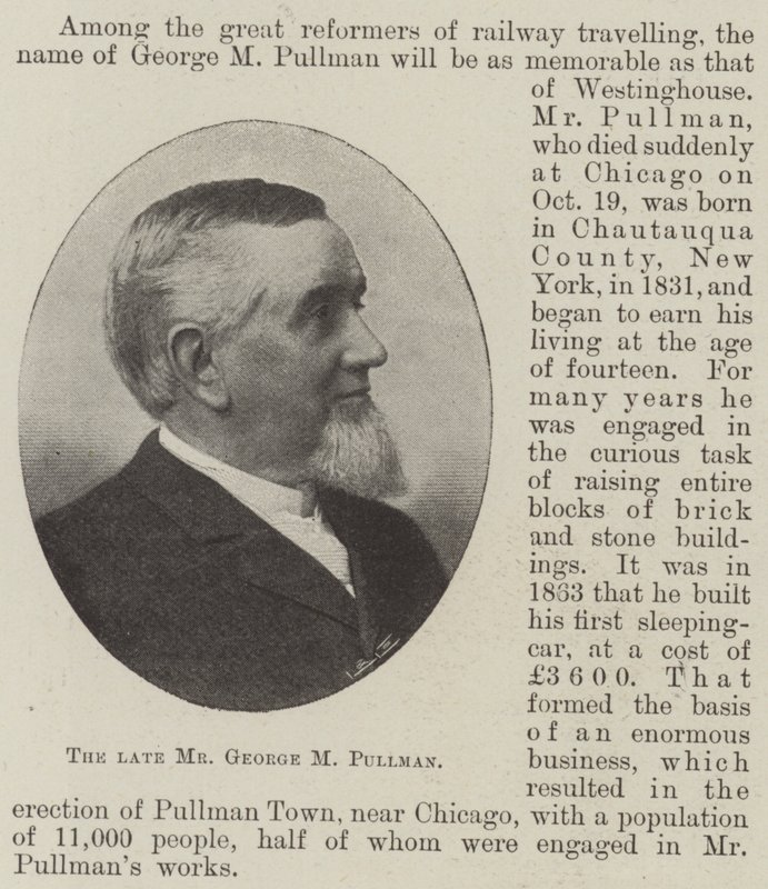 The Late Mr. George M. Pullman by English Photographer