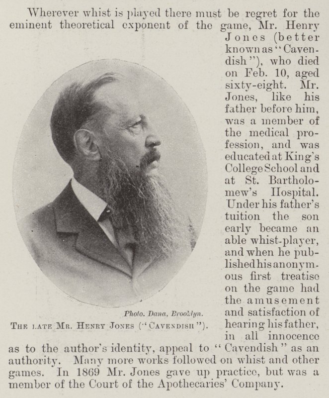 The late Mr Henry Jones (Cavendish) by English Photographer