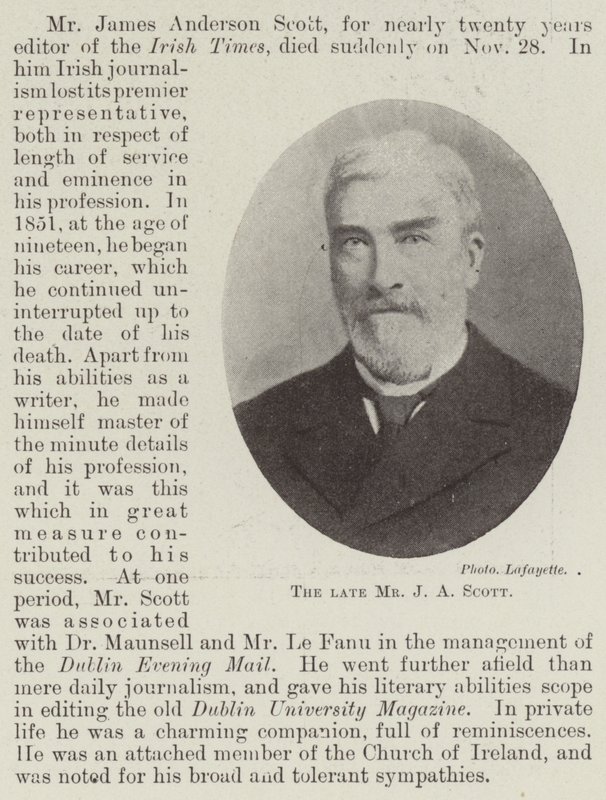 Mr J A Scott by English Photographer