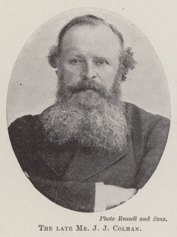 The late Mr J J Colman by English Photographer