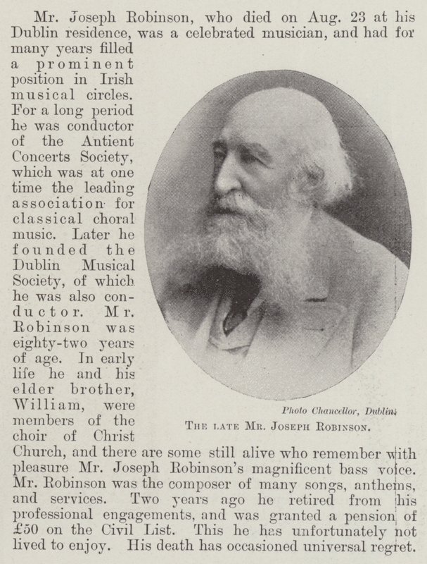 The late Mr Joseph Robinson by English Photographer