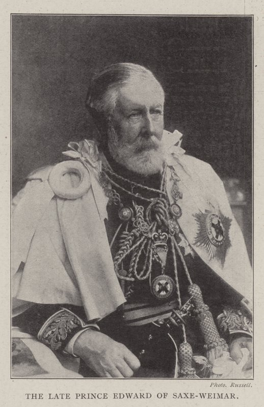 The Late Prince Edward of Saxe-Weimar by English Photographer