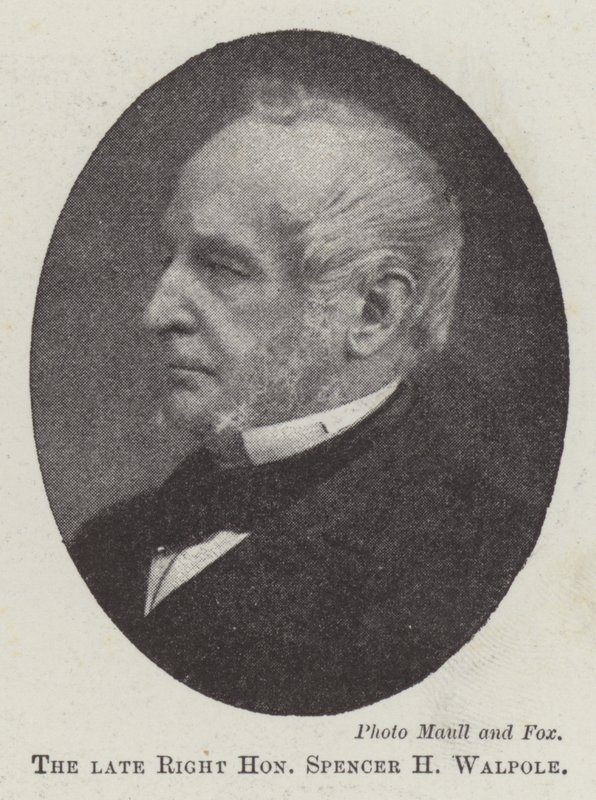 The Late Right Honourable Spencer H. Walpole by English Photographer