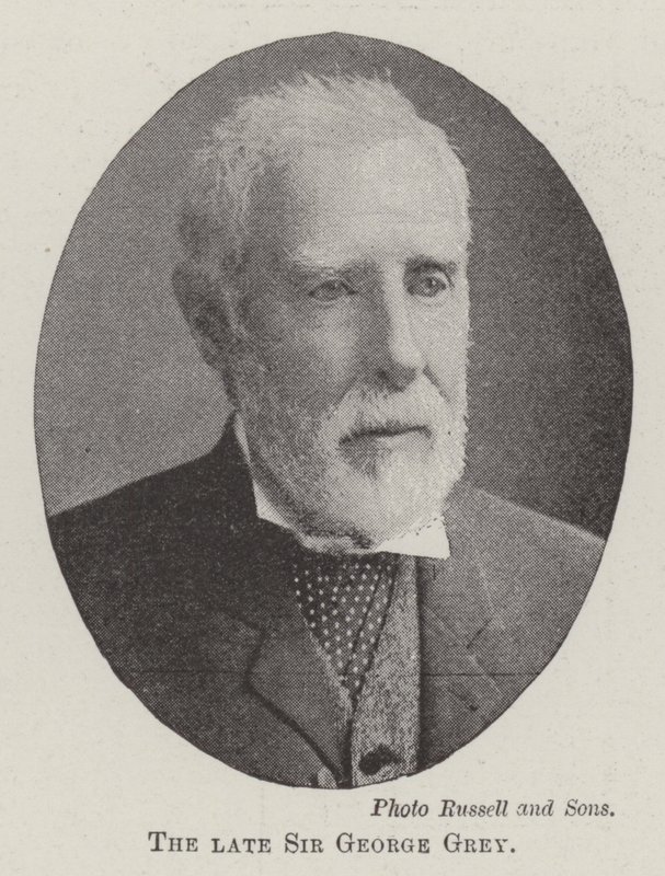 The late Sir George Grey by English Photographer