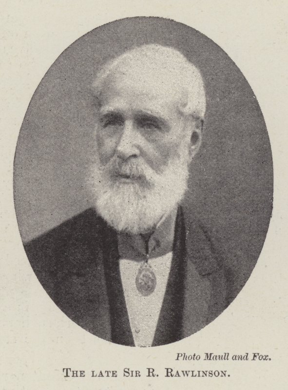 The Late Sir R Rawlinson by English Photographer