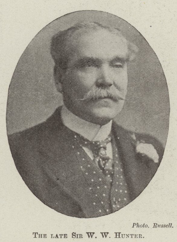 The late Sir W W Hunter by English Photographer
