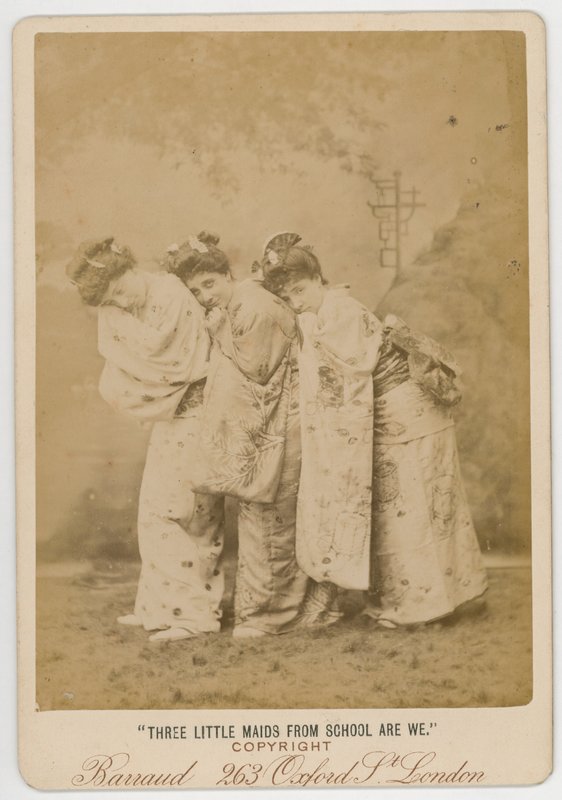 Three Little Maids from School are We by English Photographer
