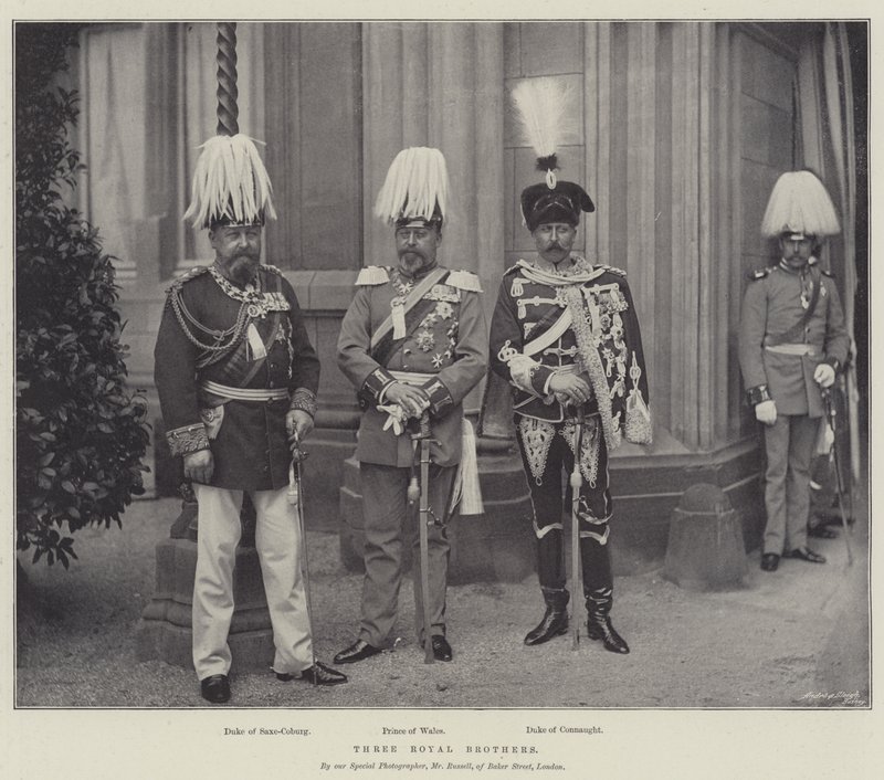 Three Royal Brothers by English Photographer