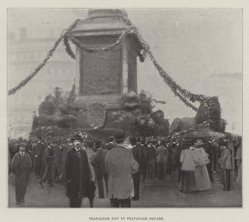 Trafalgar Day in Trafalgar Square by English Photographer