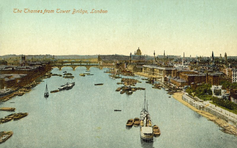 View from Tower Bridge, London by English Photographer