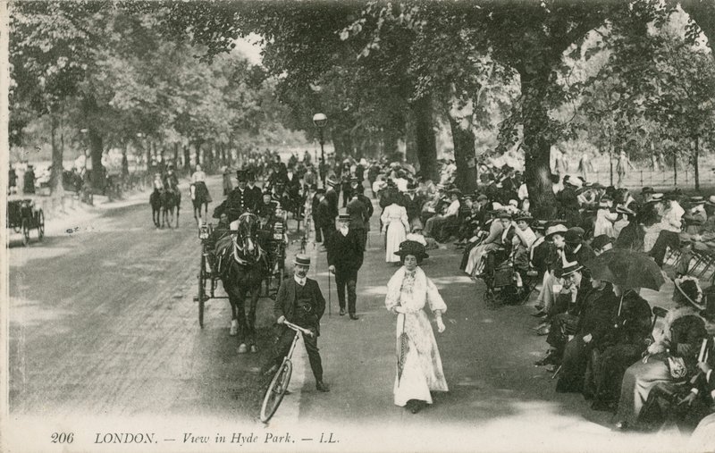 View of Hyde Park by English Photographer