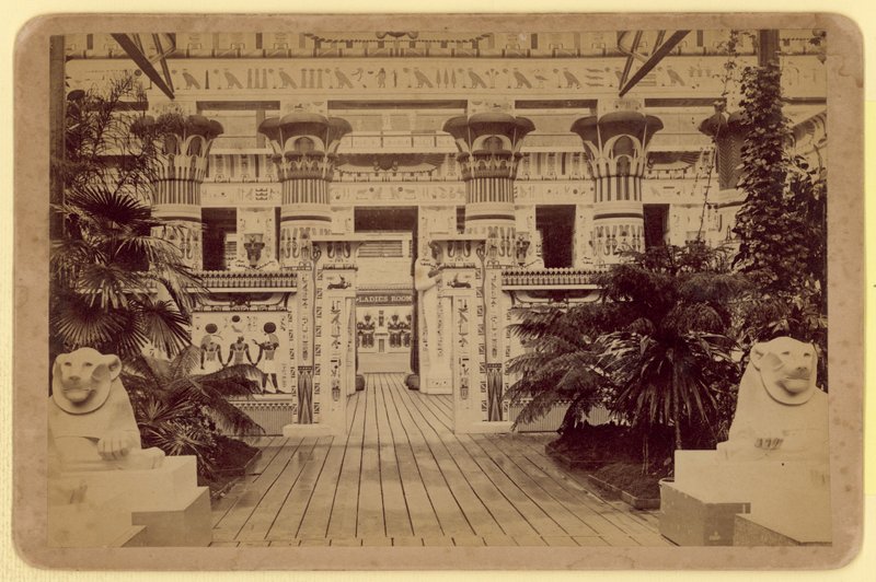 View towards the Egyptian Court, Crystal Palace by English Photographer
