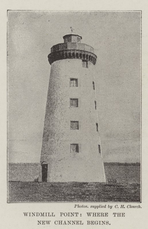 Windmill Point, Where the New Channel Begins by English Photographer