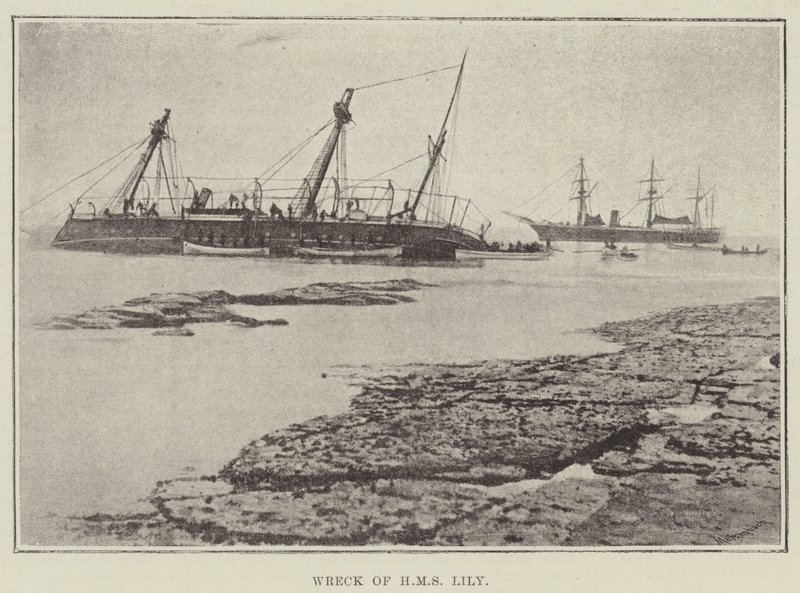 Wreck of HMS Lily by English Photographer