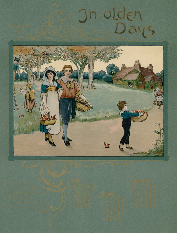 1905 Calendar with Verse by Alfred Austin by English School
