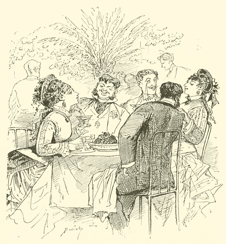 19th Century Cafe Scene by English School